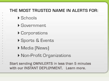 Mobile SMS Text Alerts for schools, government, corporations, mobile marketing, and sports & events.